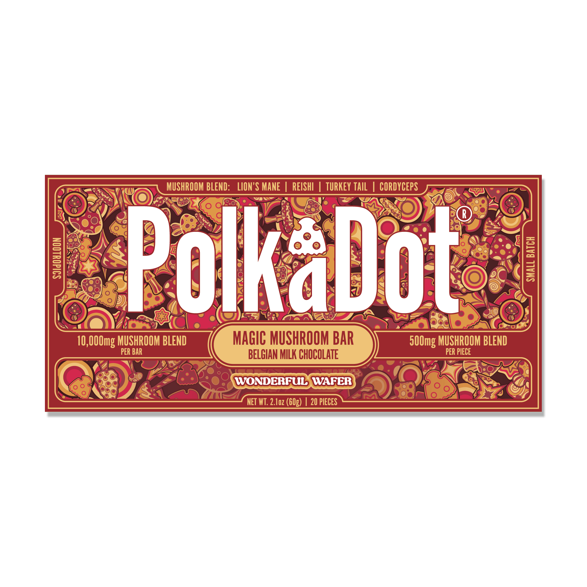 Polk A Dot Mushroom Chocolate Bar 10000mg