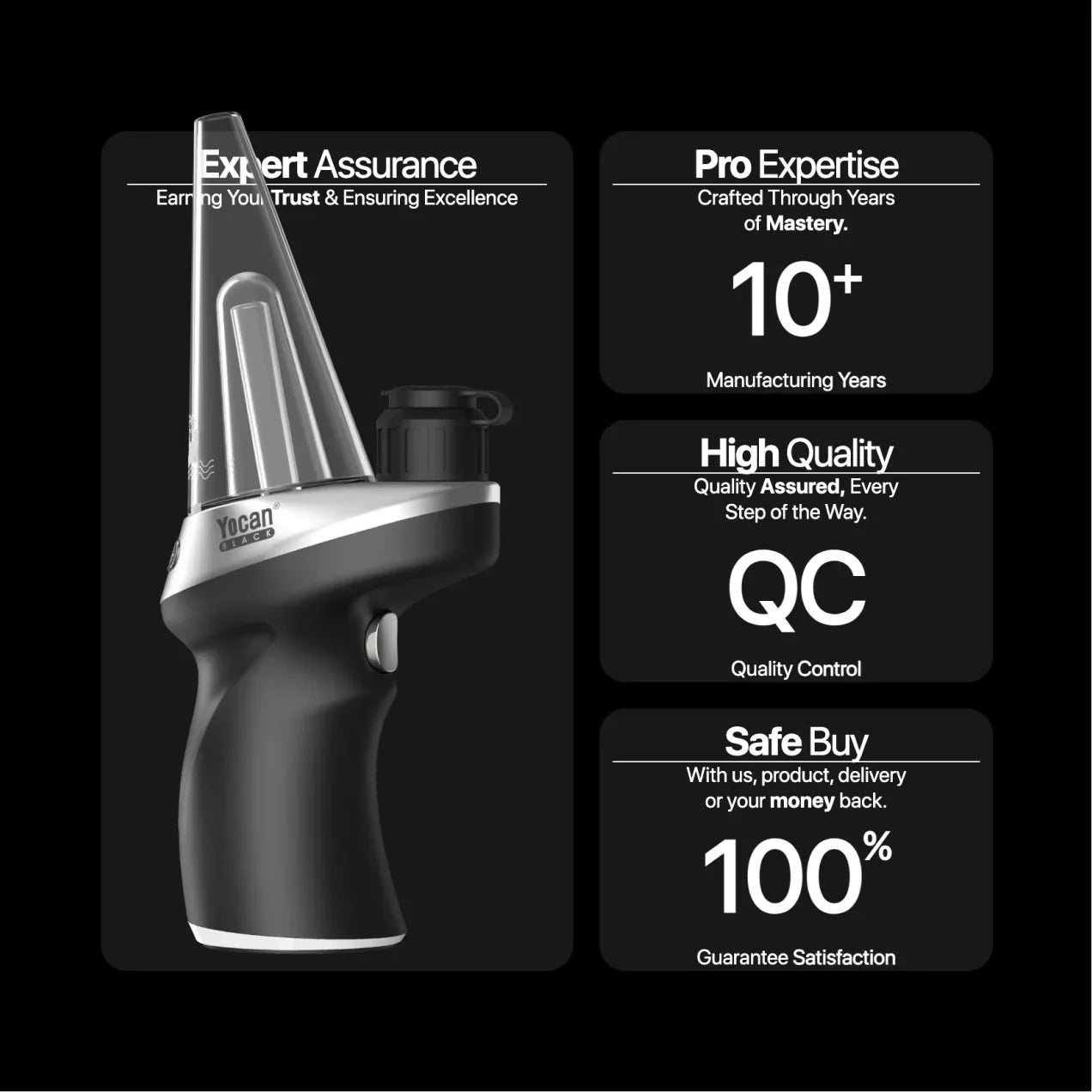 Yocan Black Phaser MAX 2 Concentrate Vaporizer