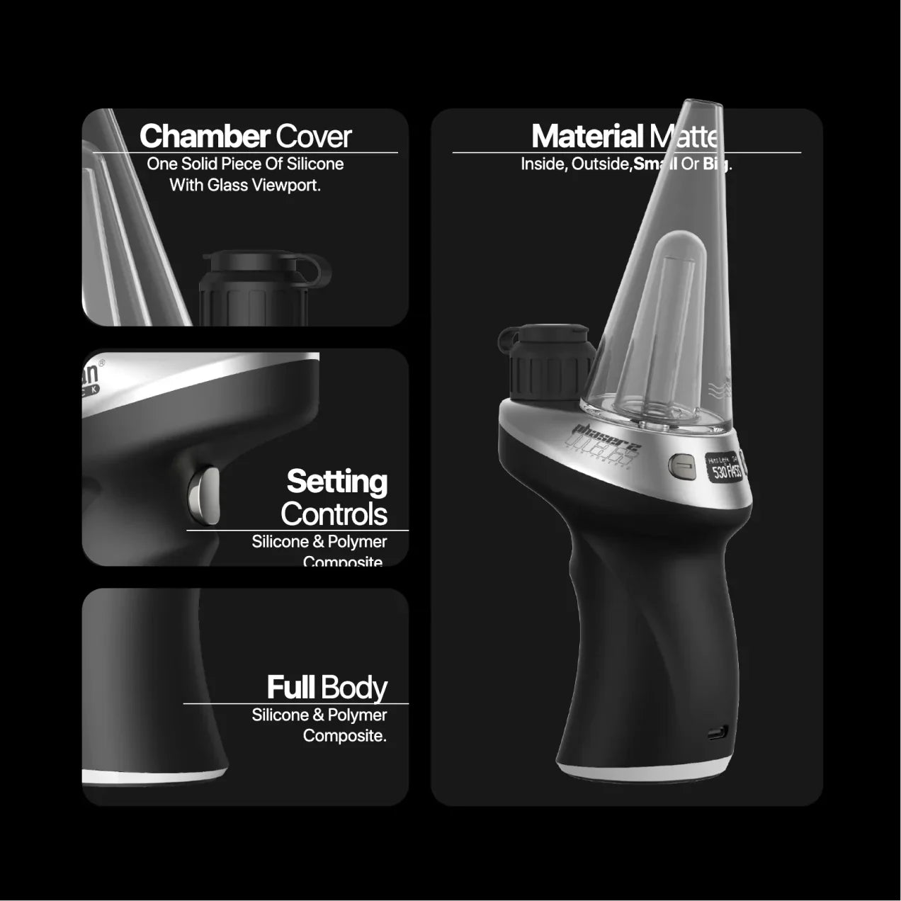 Yocan Black Phaser MAX 2 Concentrate Vaporizer