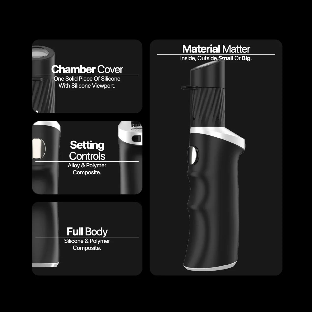 Yocan Black Phaser ACE 2 Concentrate Vaporizer