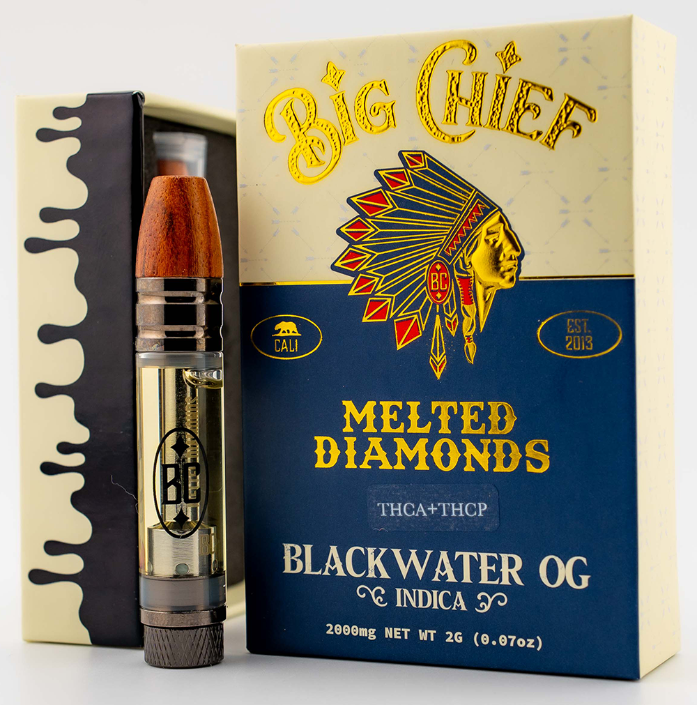 Big Chief Melted Diamonds THCA+THCP Cart + Battery Bundle