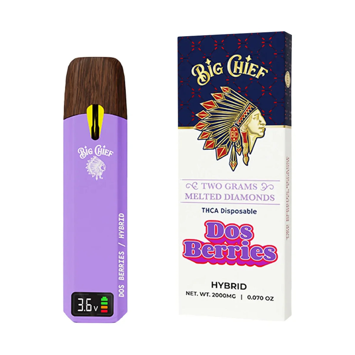 Big Chief THCa Melted Diamonds Disposable 2G