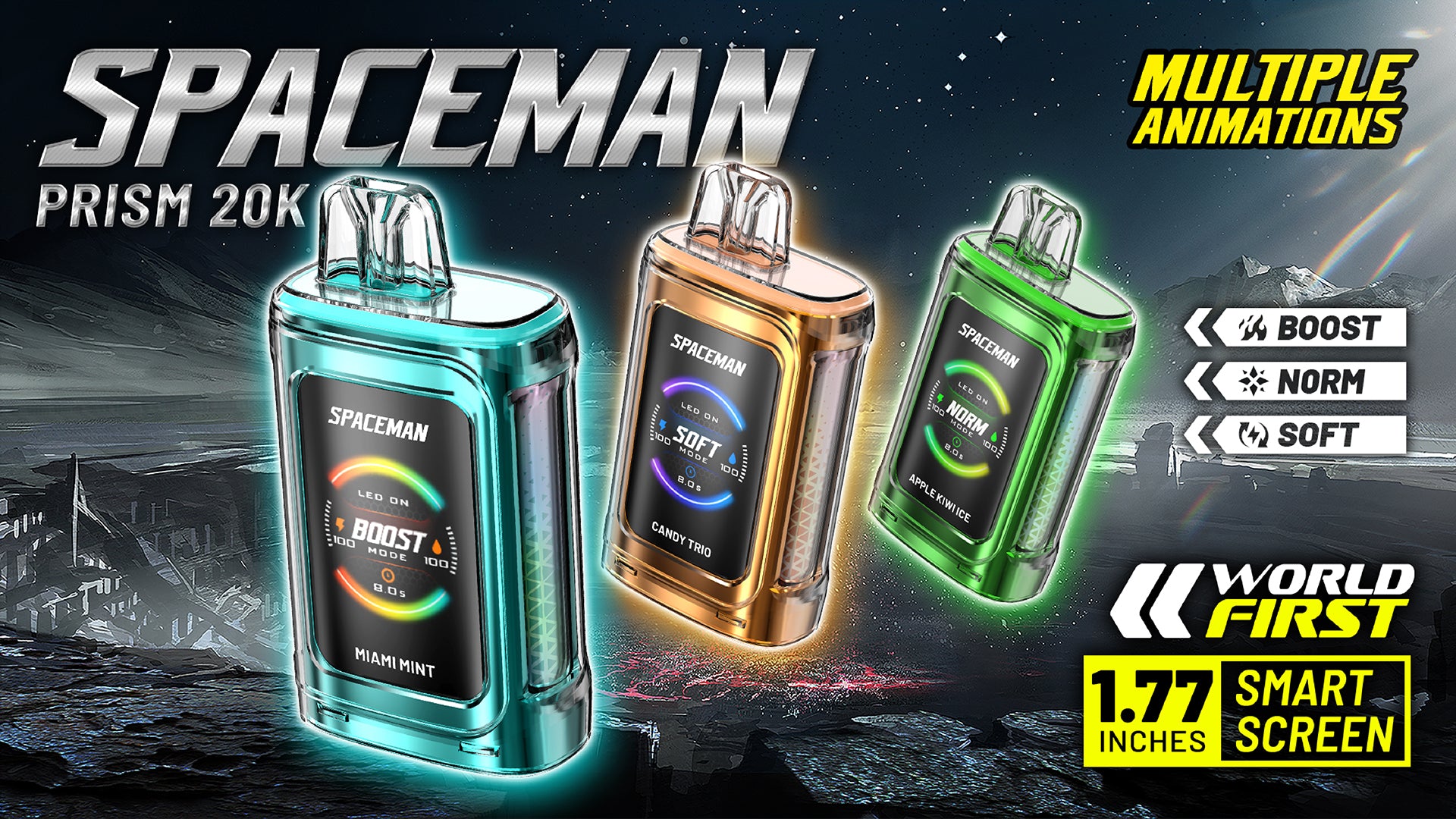 blue razz ice spaceman prism 20k fashion