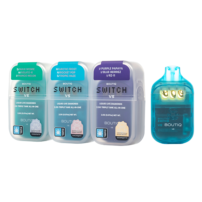 Boutiq Switch V5 – Triple Tank Disposable 2g