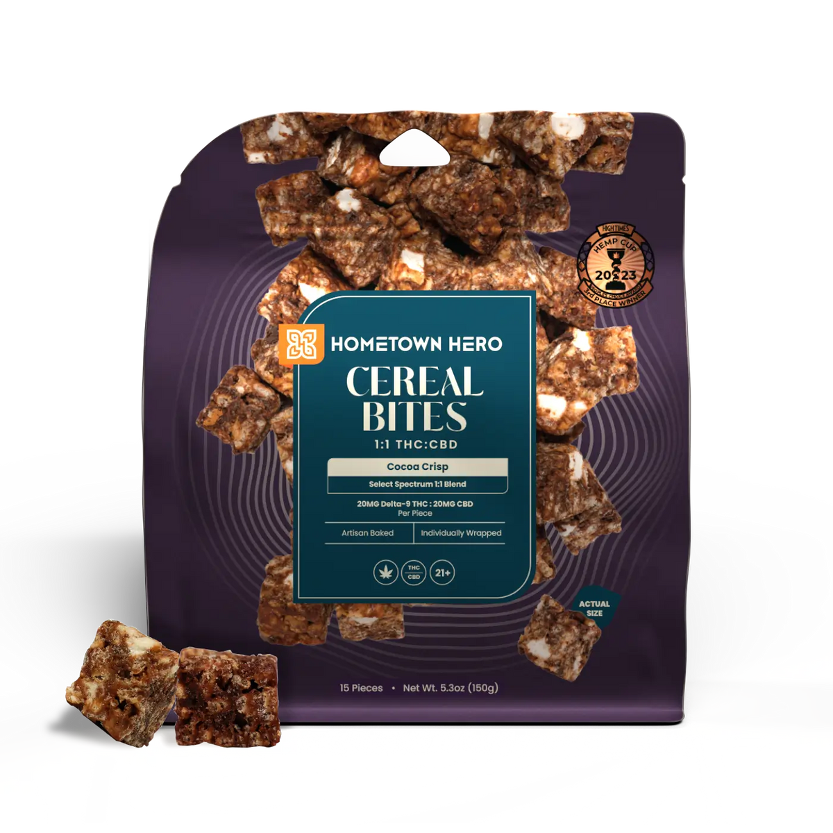 Hometown Hero Cereal Bites THC + CBD