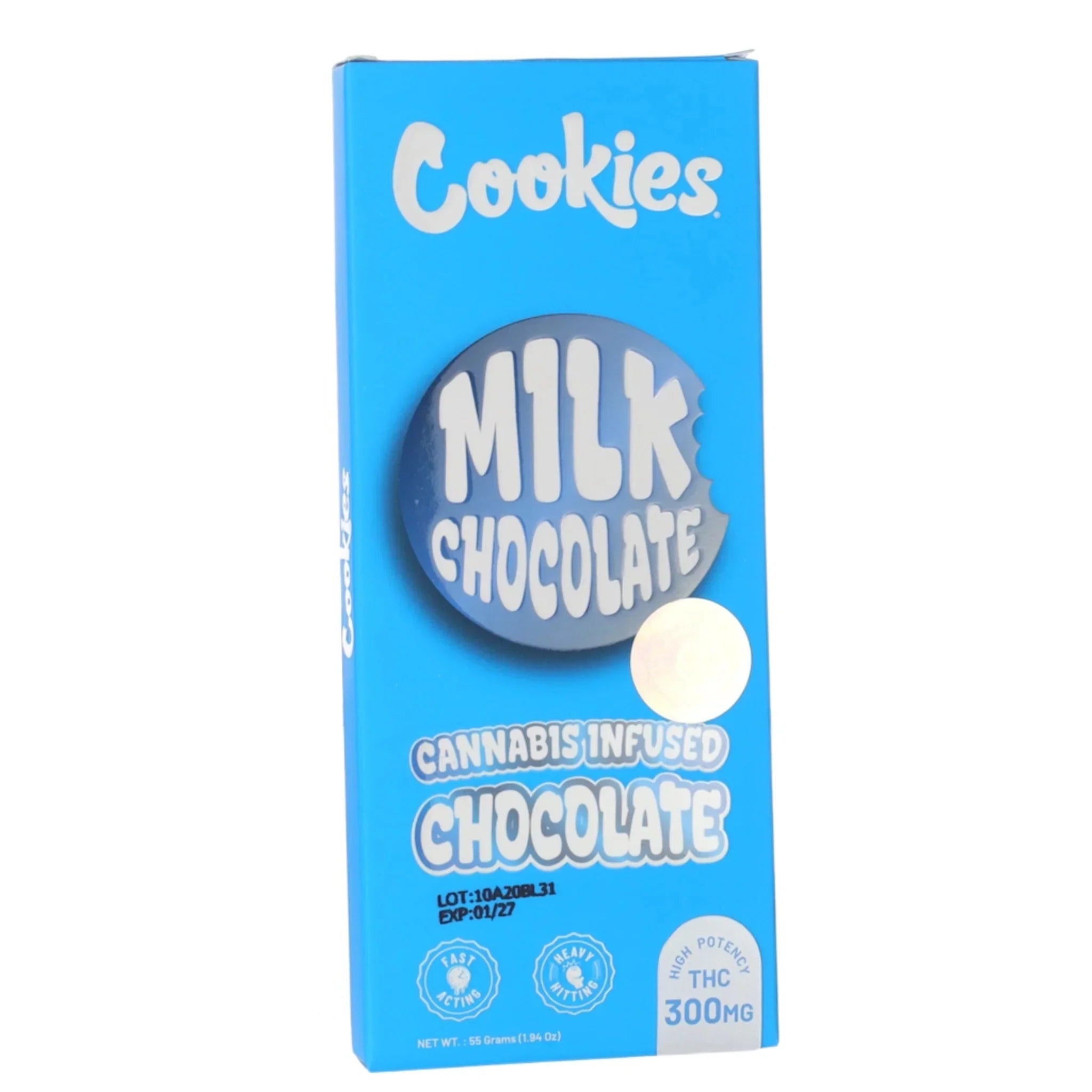 Cookies THC Milk Chocolate Bar - 300mg Edible