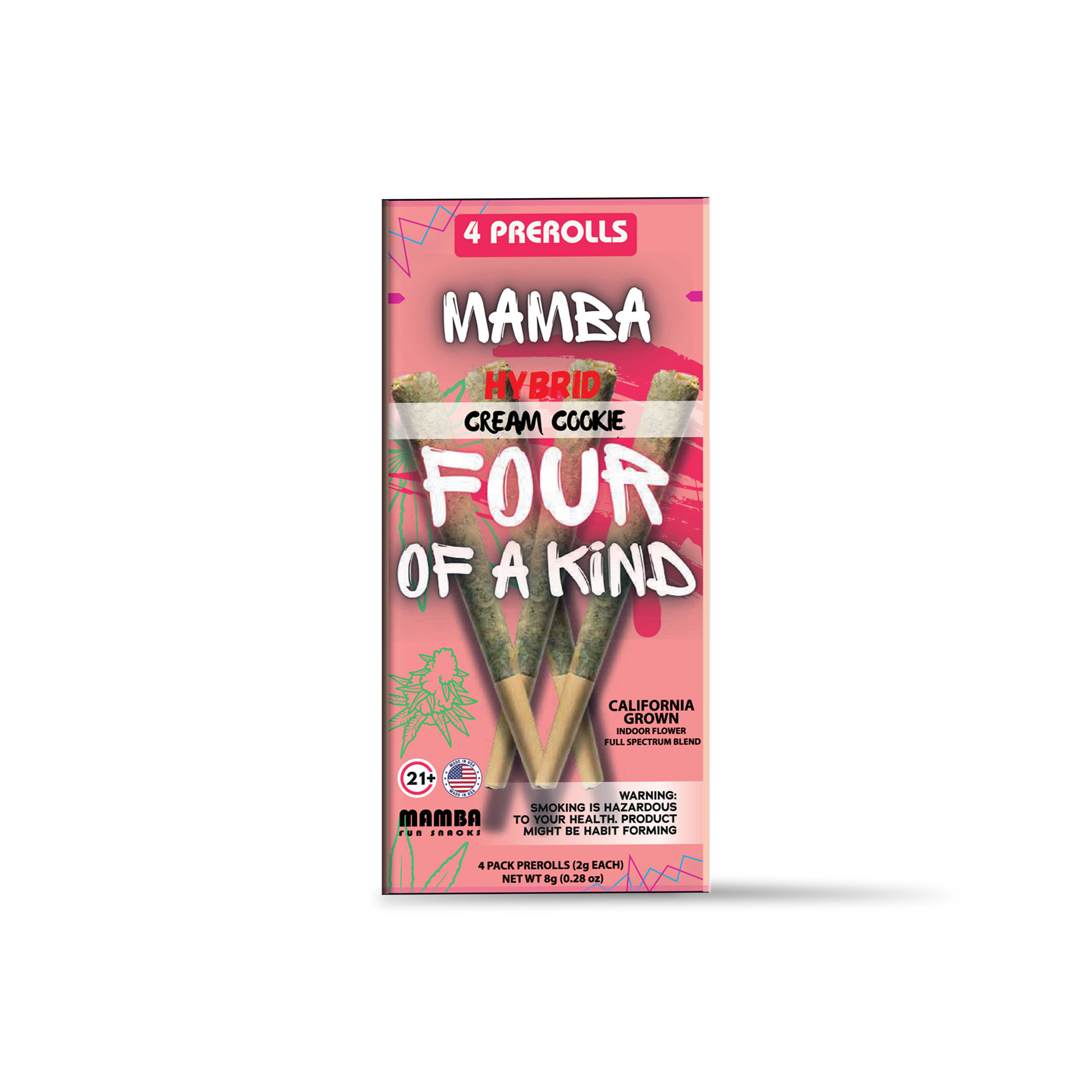 Mamba Four of a Kind 8g Pre Rolls