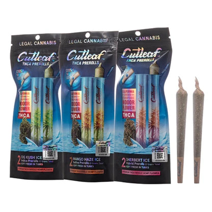 CUTLEAF THC-A CRUSH ICE PRE ROLLS 2G