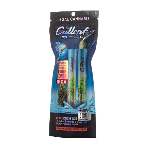 CUTLEAF THC-A CRUSH ICE PRE ROLLS 2G