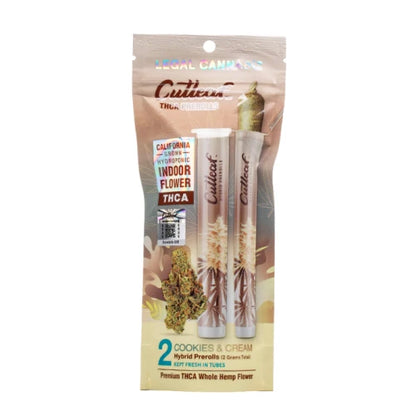 CUTLEAF THC-A 1G PRE ROLLS - 2CT