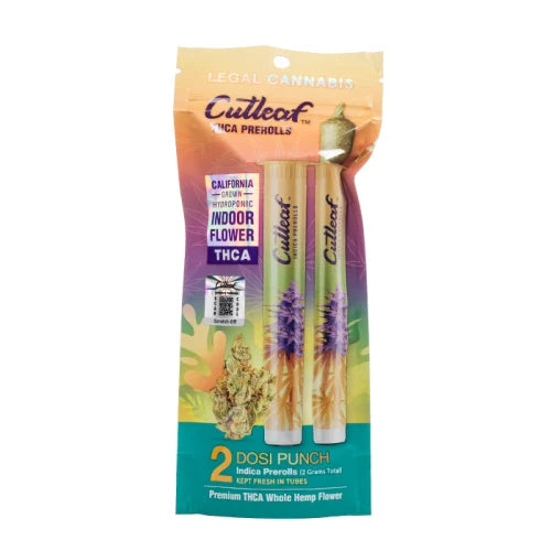 CUTLEAF THC-A 1G PRE ROLLS - 2CT