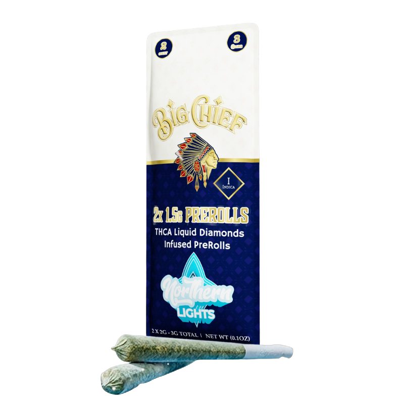 Big Chief THCa Liquid Diamond Infused Prerolls 2ct