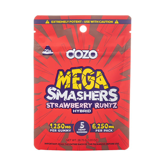 Dozo THC Mega Smashers Gummies - 6250mg