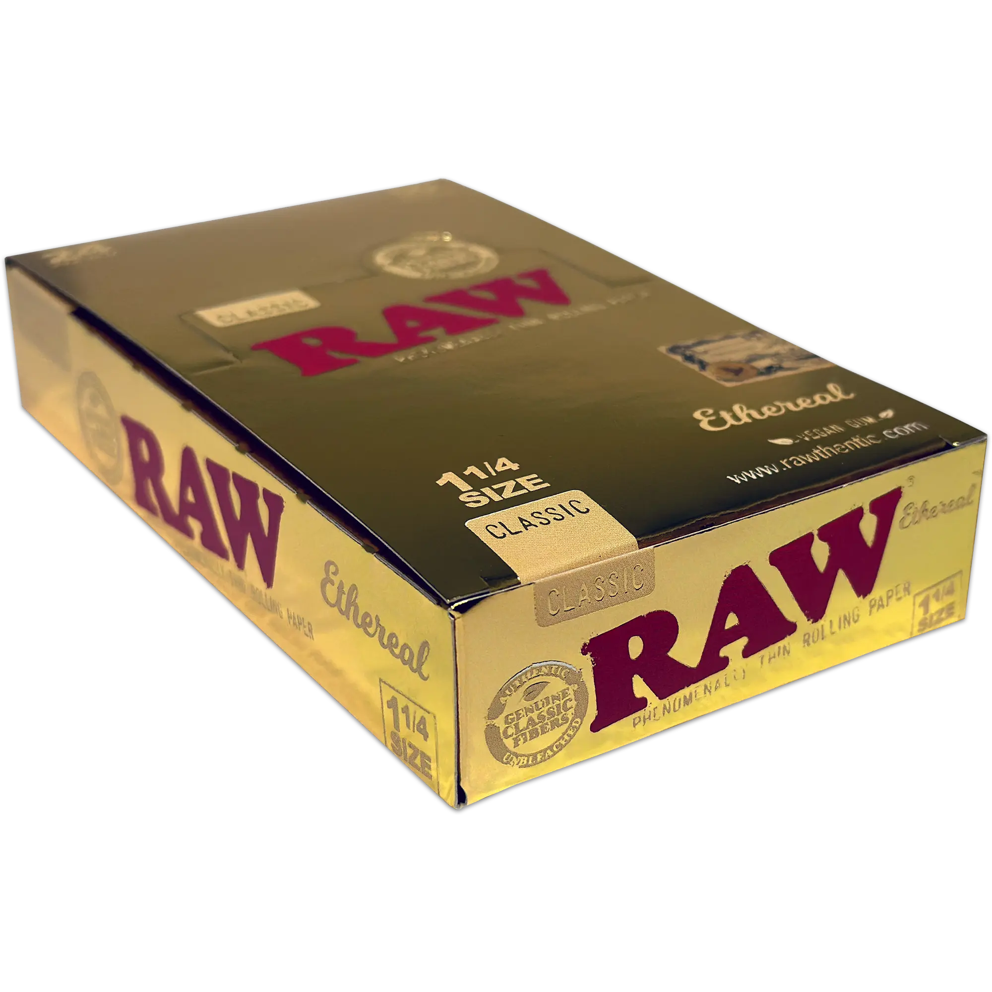 Raw - Size 1-1/4 - Ethereal Paper - 50 Packs - 24 Counts Per Box