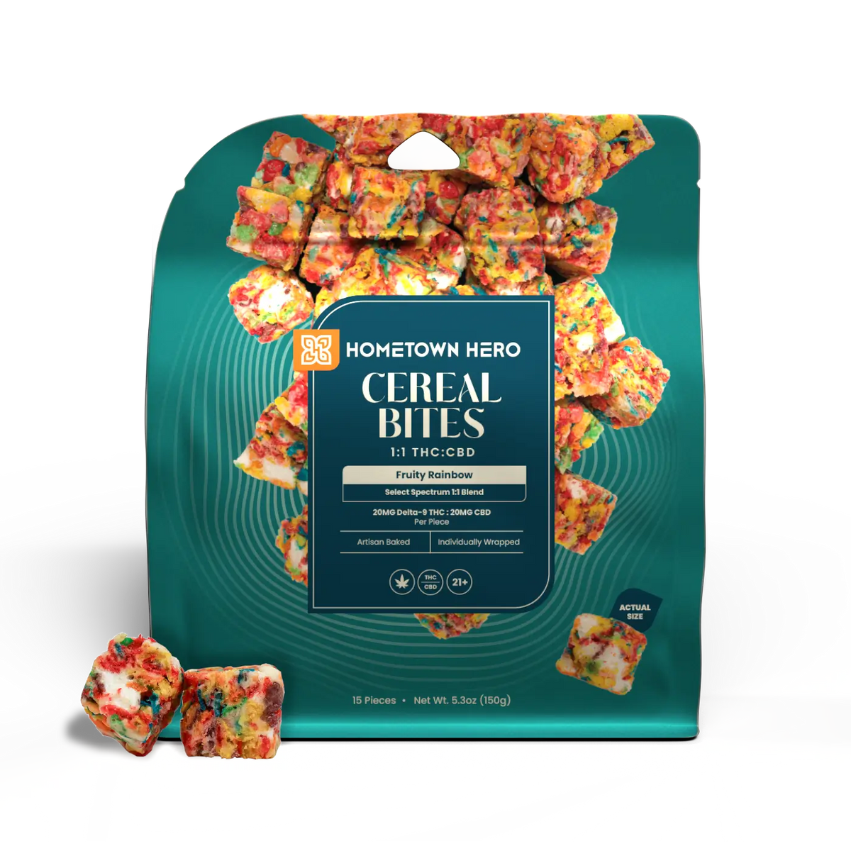 Hometown Hero Cereal Bites THC + CBD