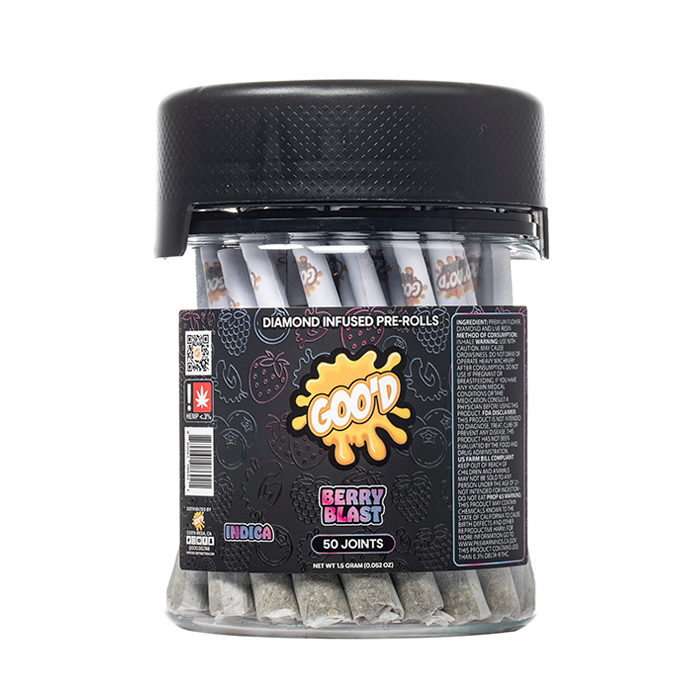Goo'd Extracts Diamond Infused Pre Rolls 75G