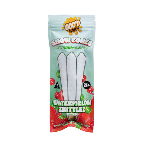 Good Extracts Snow Cones THC-A Pre Rolls 1G - 3CT