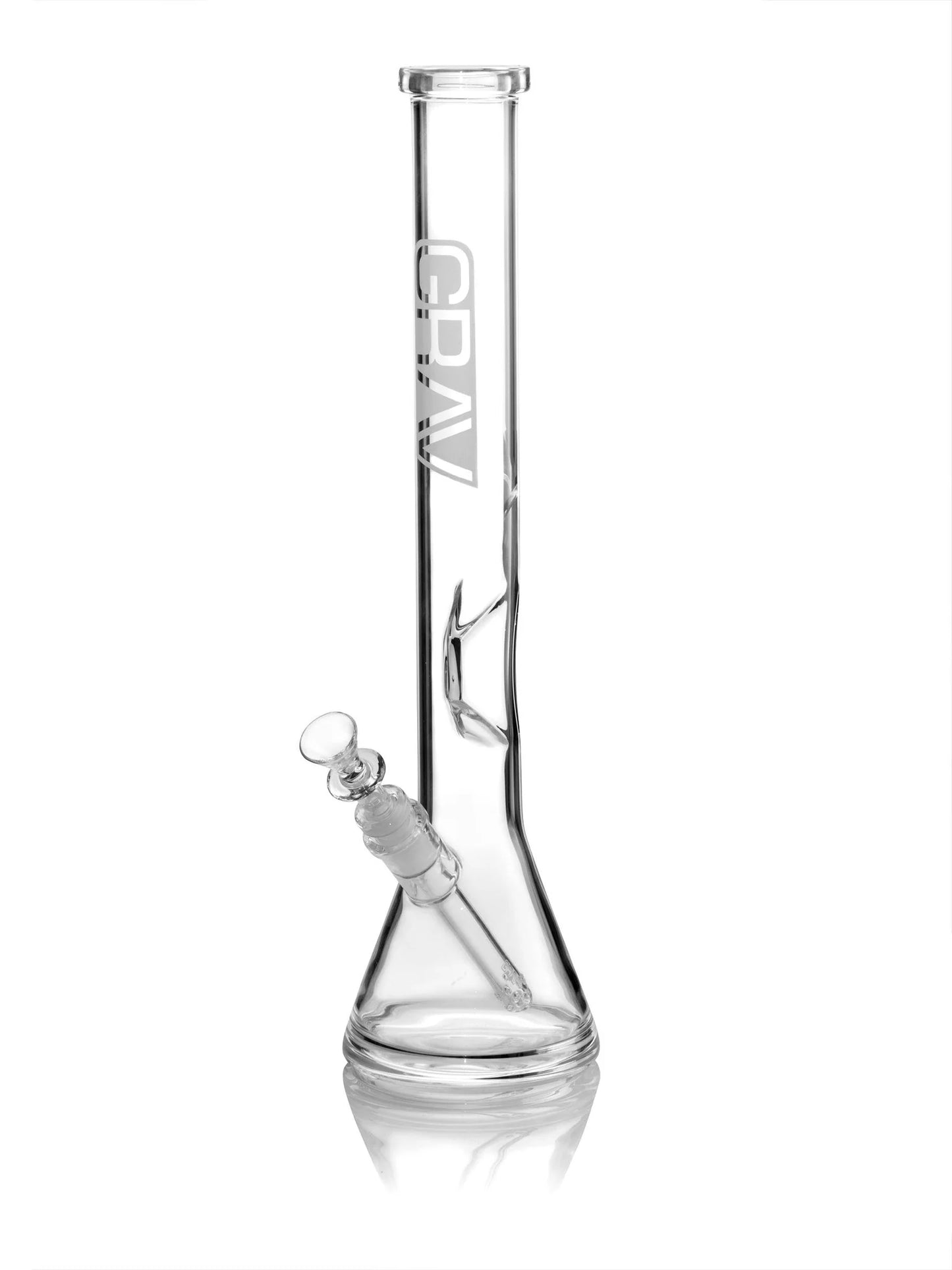 GRAV® Large 16", Clear Beaker Base Water Pipe