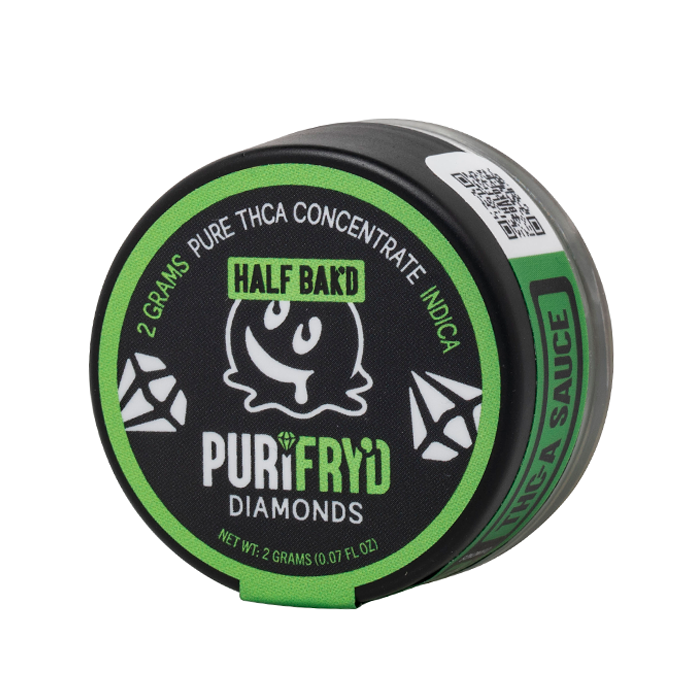 Half Bak'd Purifry'd THCA Diamond Dabs 2G