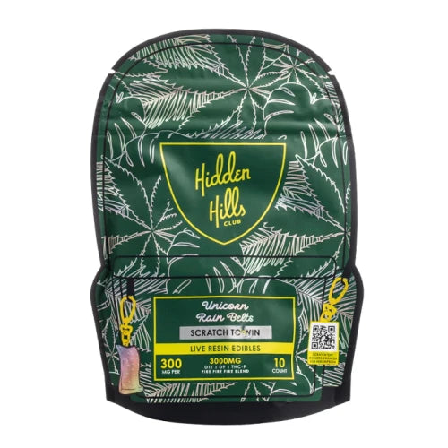 HIDDEN HILLS LIVE RESIN EDIBLES 300MG - 10CT (3000MG)