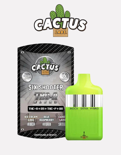 Cactus Labs Six Shooter 3 in 1 THC-A Blend Disposable - 6G