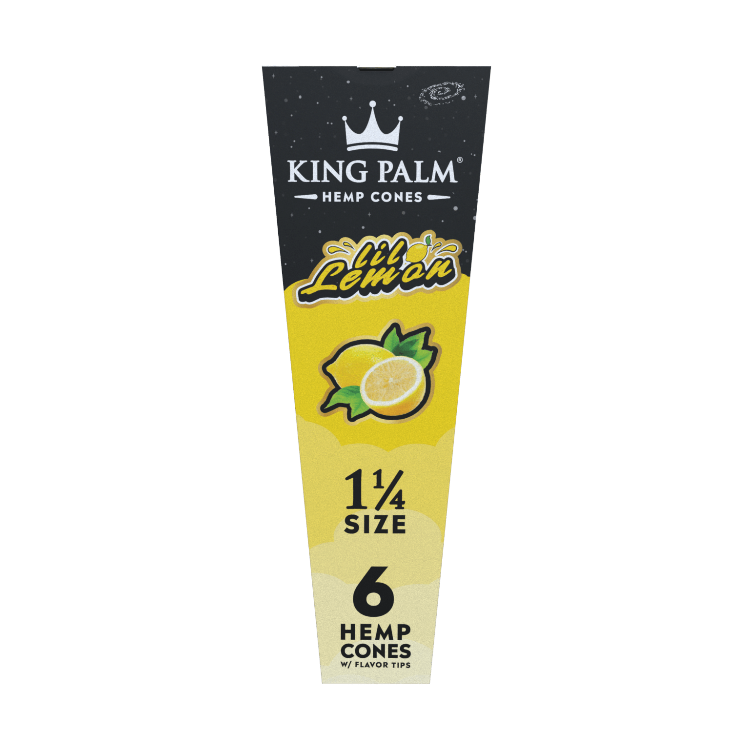 King Palm - 1 1/4 Size Hemp Cones - 6 Counts Per Pack - 30 Packs Per Box