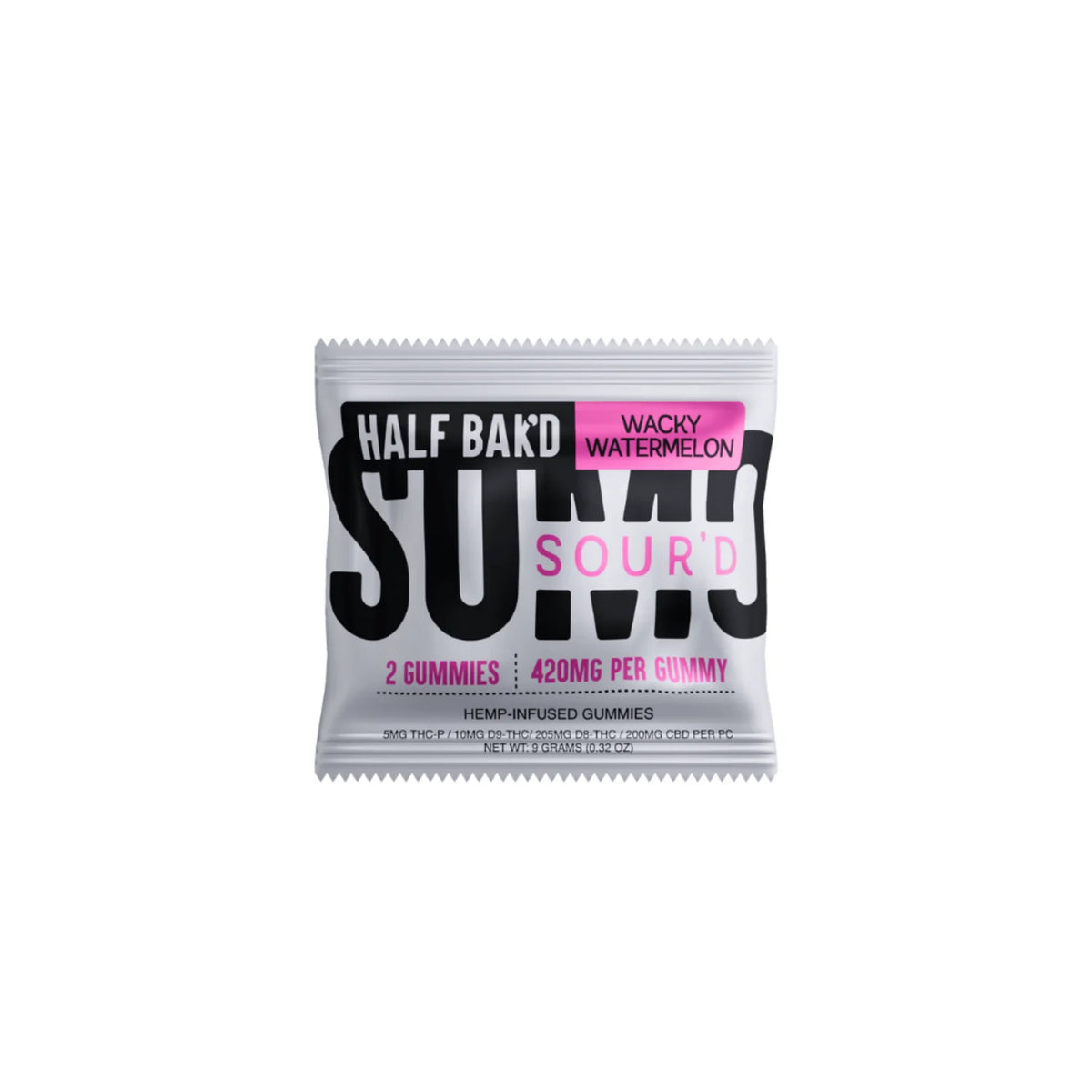 Half Bak’d Half Bak'd Sour'd Sumo 2ct 420mg Gummies