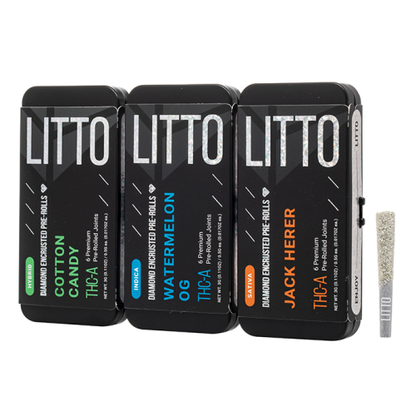 LITTO Diamond Encrusted Pre Rolls .5G - 6CT