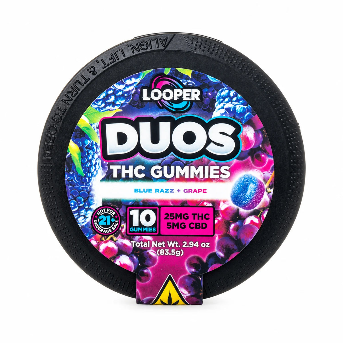 Looper Duos THC Gummies 25mg THC 5mg CBD 10ct