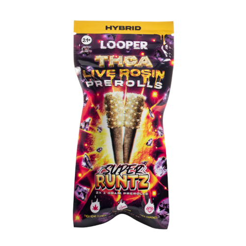 LOOPER THC-A LIVE ROSIN PRE ROLLS 1G - 2CT