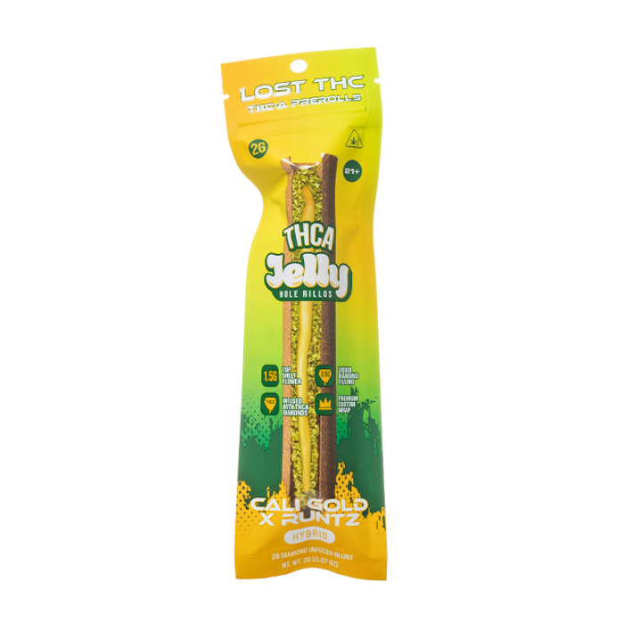 Lost THC THCA Jelly Hole Rillos Blunts 2G