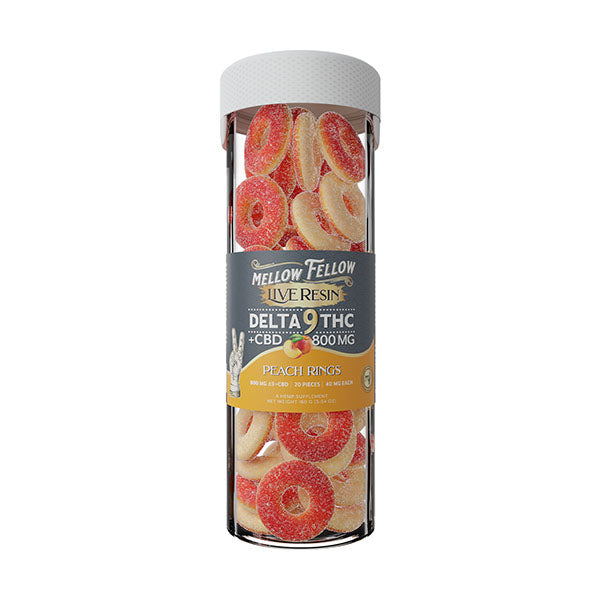 Mellow Fellow Live Resin Delta-9 Gummies | (20ct) 800mg