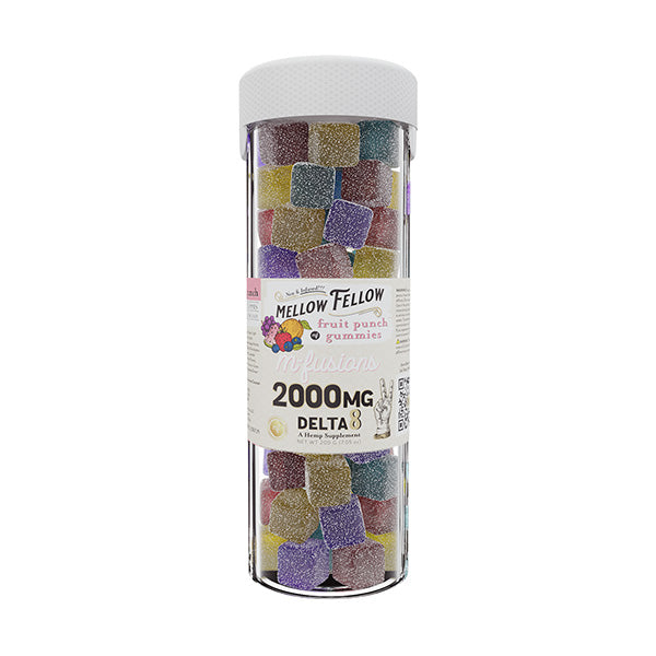 Mellow Fellow Delta 8 THC Fruit Punch Gummies | (40ct) 2000mg