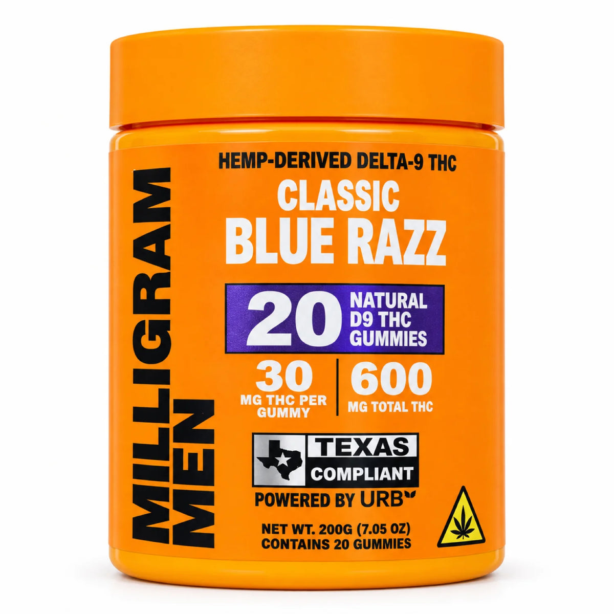 Milligram Men Delta-9 THC Gummies 30mg 20ct 600mg Jar