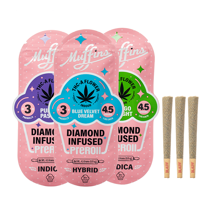 Muffins Diamond Infused Prerolls 4.5G