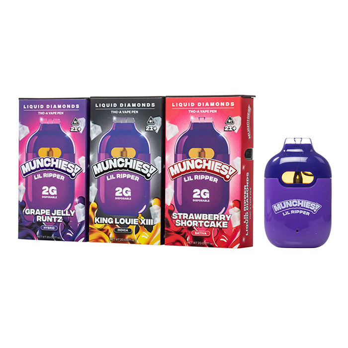 Munchies! Lil Ripper THC-A Liquid Diamonds Disposable 2G