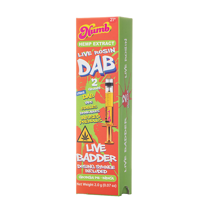 Numb THCP Live Rosin Dab Live Badder Glass Syringe 2G