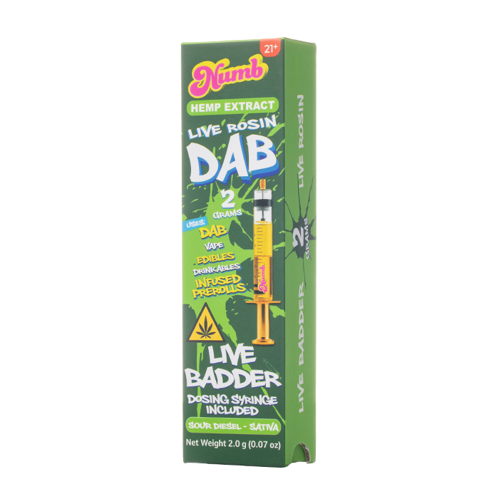 Numb THCP Live Rosin Dab Live Badder Glass Syringe 2G