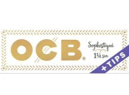 OCB - Sophistique - 1 1/4 Size Papers With Tips - 24 Packs Per Box