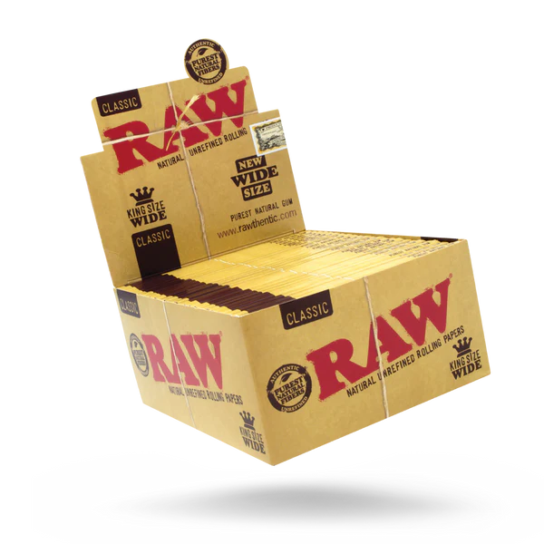 Raw Classic - King Size - Wide - 33 Per Pack - 50 Pack Per Box