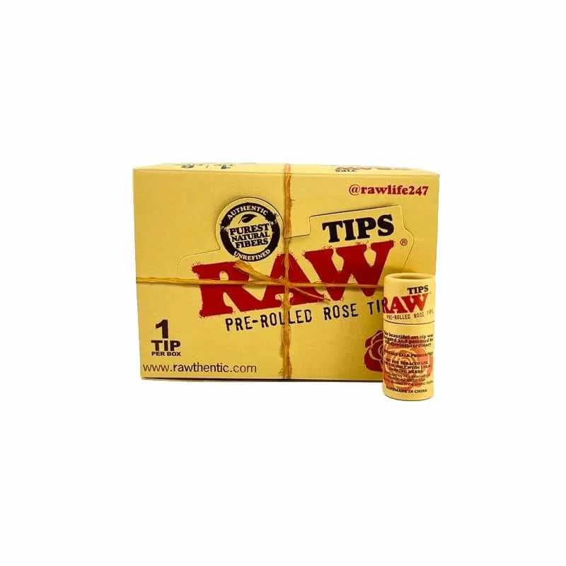 Raw Pre-Rolled Rose Tips - 6 Count Per Display