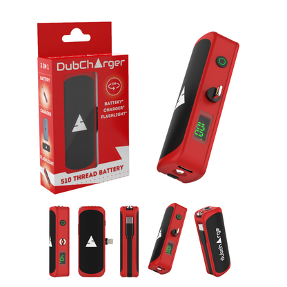 The DubCharger - Portable Charger / Flash Light / 510 Thread Battery (PRESALE)