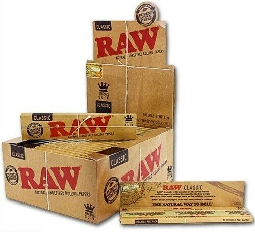 Raw King Size Slim Classic - 50 In Box