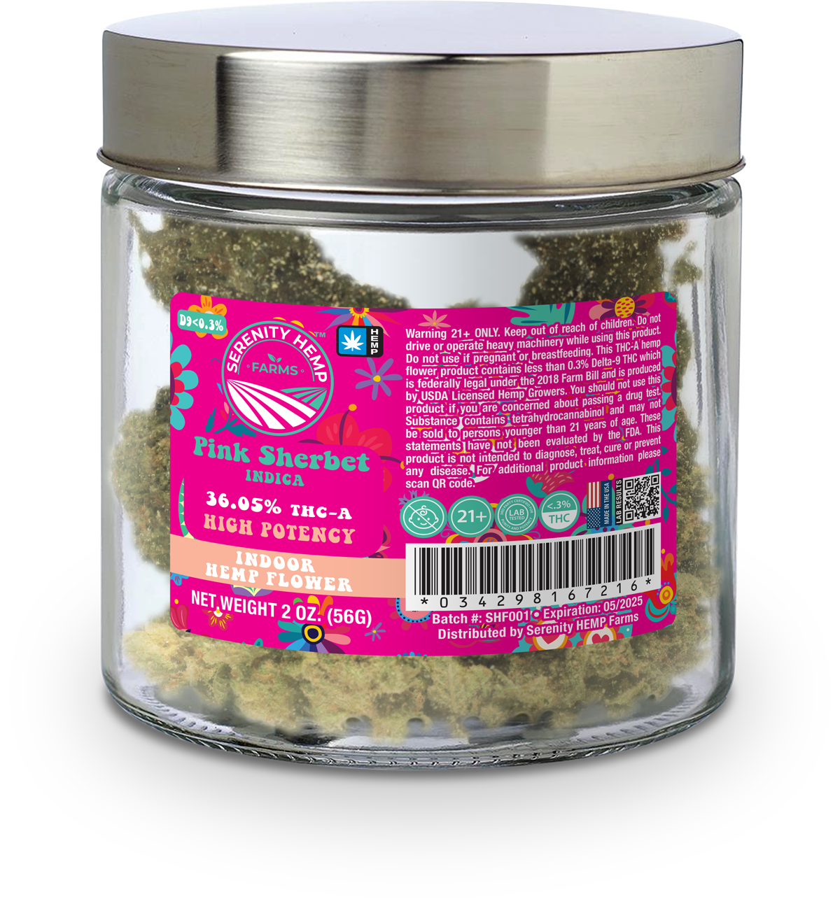 Serenity Hemp Farms THC-A Flower | 2oz