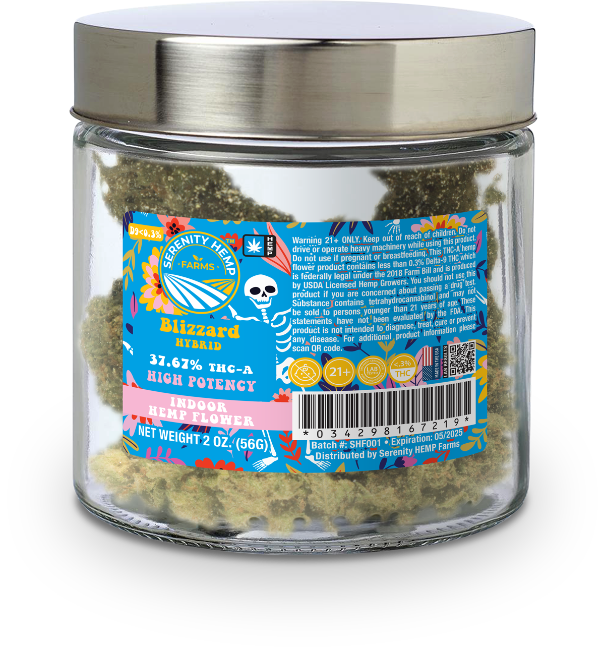 Serenity Hemp Farms THC-A Flower | 2oz