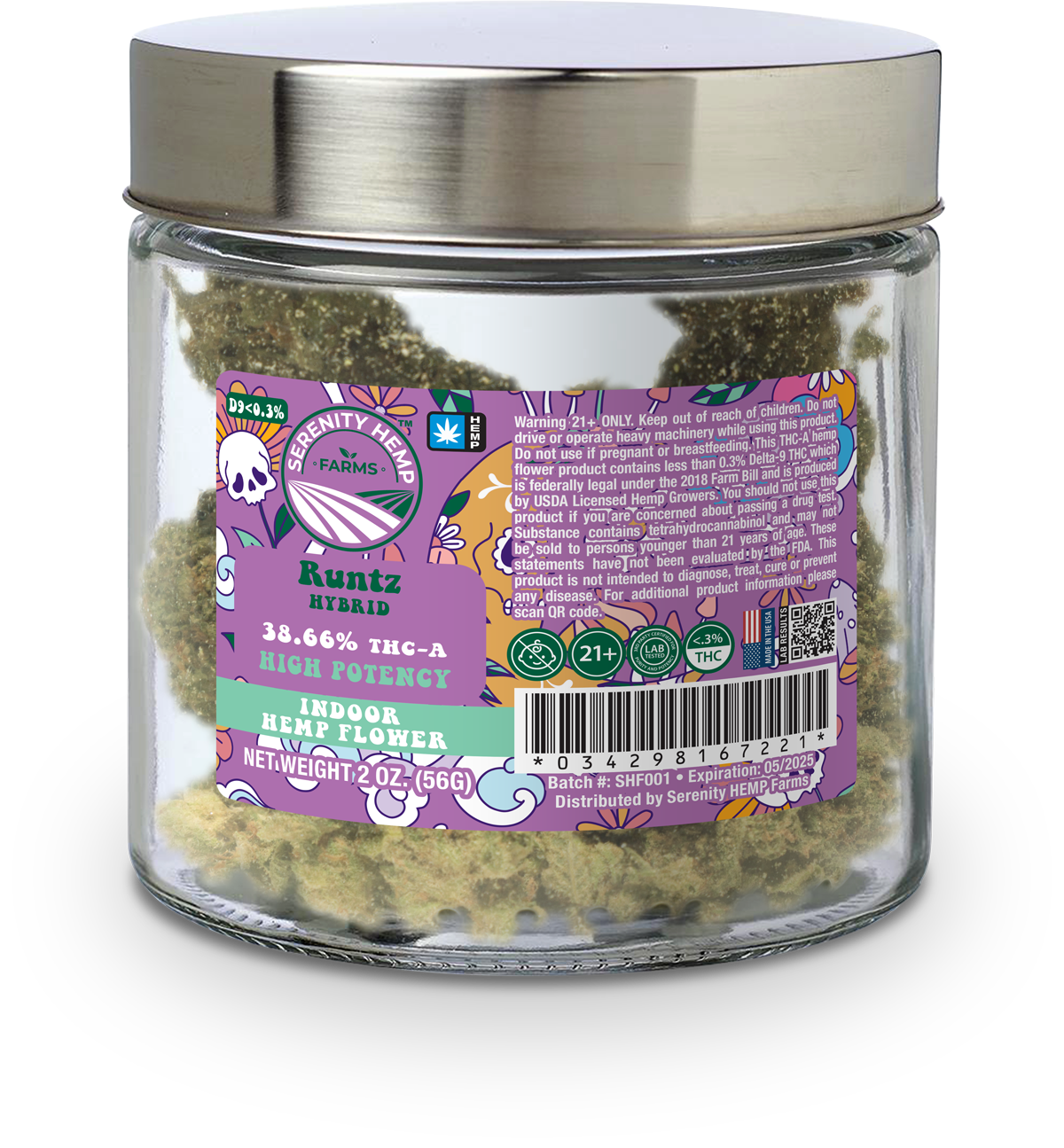 Serenity Hemp Farms THC-A Flower | 2oz