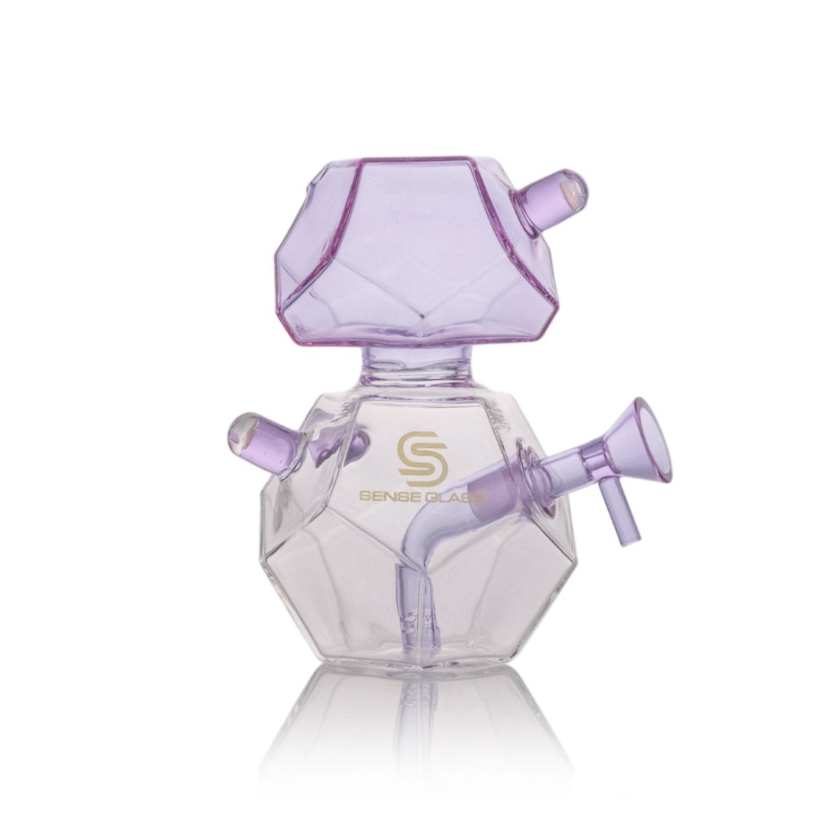 Sense Glass Luxe Crystal Waterpipe - 6 Inch