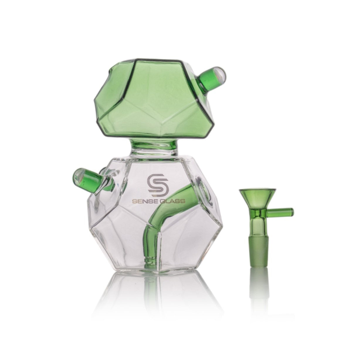 Sense Glass Luxe Crystal Waterpipe - 6 Inch