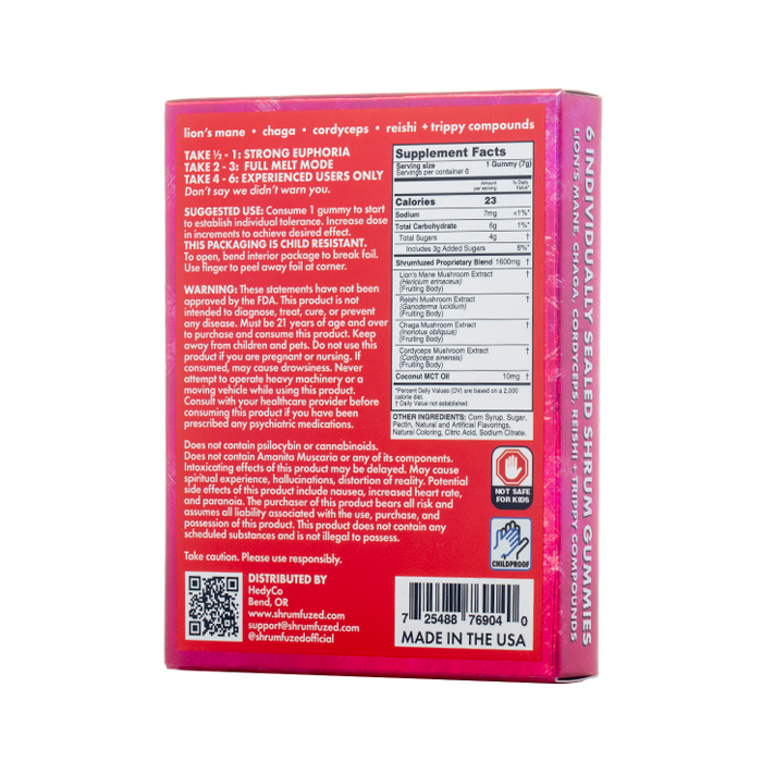 Shrumfuzed MAX Gummies 9600MG