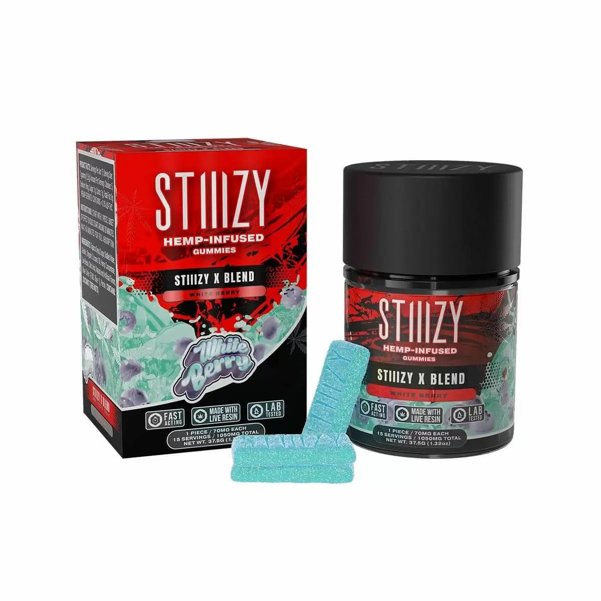 STIIIZY - X Blend - Gummies - 1050 mg - 15 Counts Per Jar